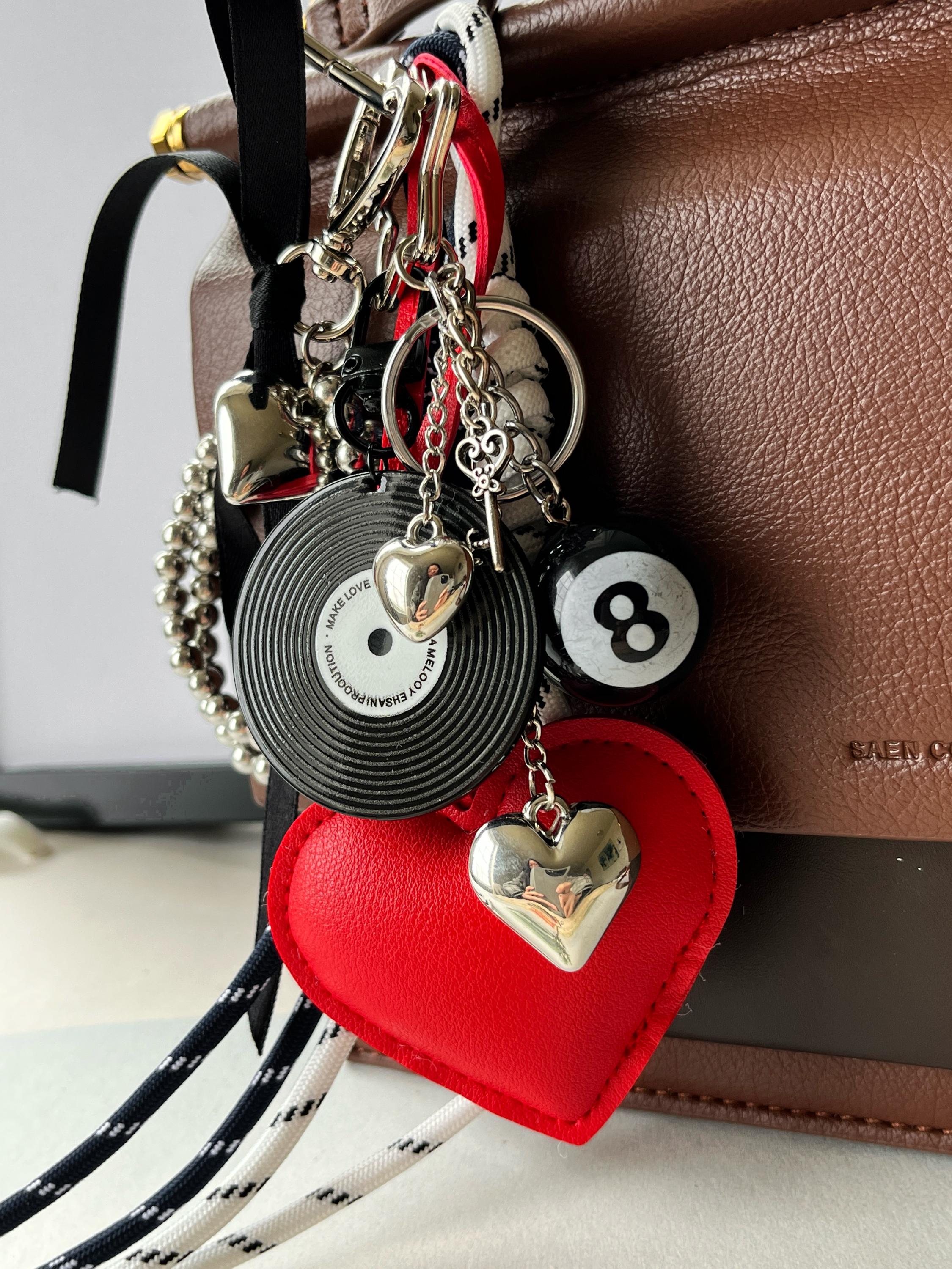Kabwea 8 Ball Würfel Charm Schlüsselanhänger, Süße Tasche Geldbörse Handtasche Accessoires, Schlüsselanhänger, Bag Charms Kabwea 8 Ball Würfel Charm Schlüsselanhänger, Süße Tasche Geldbörse Handtasche Accessoires, Schlüsselanhänger, Bag Charms