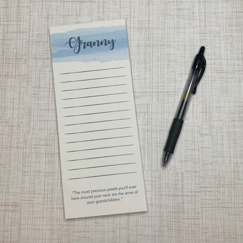 Custom Fridge Notepad Grocery List Notepad to Do List Etsy