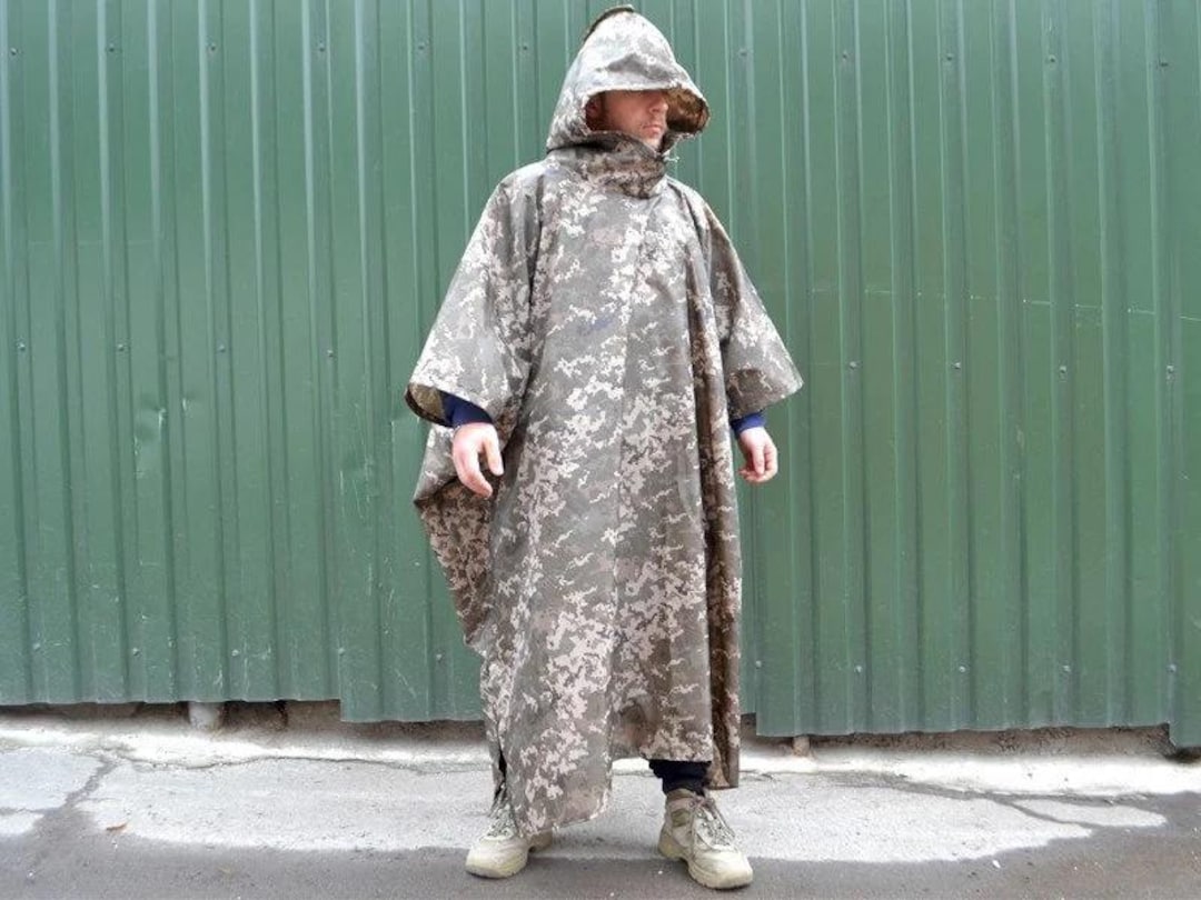 New Quality NATO Army Raincoat Tent ,army Camouflage Cape, Waterproof ...