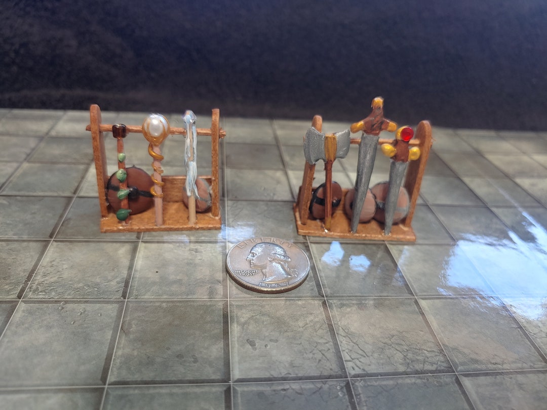 Miniature Dnd Weapon Racks - Etsy