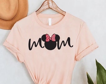 Disney Mom Shirt,Mother's Day Gift,Minnie Mom Shirt,Cute Disney Shirt For Women,Mama Mouse Shirt,Gift for Mom,Best Mom Shirt,Disney Vacation
