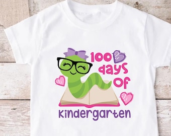 Girls 100 Days Of School Shirt,Cute 100th Day Of School Teacher Shirt,100 Days Shirt Kids Tee,100 Day Gift Shirt,100 Days Celebration Outfit