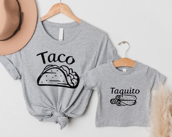 Taco and Taquito Dad and Baby Matching Shirts,Father's Day Gift,Daddy And Me Shirts,Dad and Baby Gift,New Dad Gift,Funny Father Son Shirts