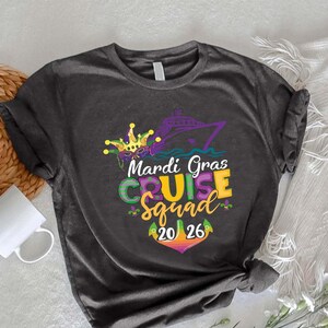 Mardi Gras Cruise Squad Shirt,Mardi Gras 2026 Shirt,Cruising Party Shirt,Gift For Mardi Gras,Mardi Gras Carnival Party,Happy Mardi Gras Tee image 1
