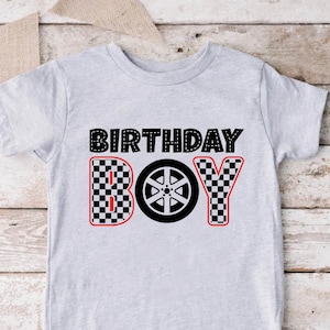 Birthday Boy Tshirt for Toddler, Checkerboard Birthday Gift, 1st Birthday Shirt, Car Racing Bday Party, Racecar Birthday Shirt, Infant Tees