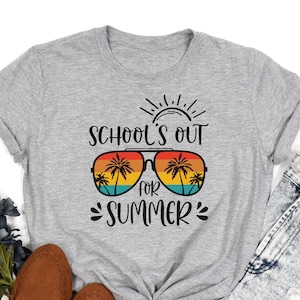 School&#39;s Out For Summer Shirt,Teacher Summer TShirt,Teacher Off Duty Tshirt,Teacher Gift,End of Year Tee,Last Day Of School,Summer Break Tee