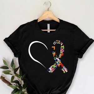 All Cancer Awareness Shirt, World Cancer Day Shirt, Cancer Support Gift, Fight Cancer In All Colors T-Shirt, Colorful Cancer Ribbon Tees