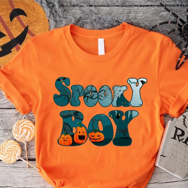 Spooky Boy Shirt,Boys Halloween Shirt,Toddler Boy Halloween TShirt,Boys Halloween Outfit,Toddler Spooky Shirt,Halloween Gift,Boys Fall Shirt