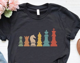 Chess Pieces Shirt, Chess Lovers Shirt, Chess Player TShirt, Chess Tournament Shirts, Chess Player Gift, Chess Game Shirt, Chess Lovers Gift