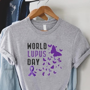 World Lupus Day Shirt,Lupus Awareness T-Shirt,Lupus Gift,Lupus Purple Ribbon,Lupus Support Shirt,Lupus Fighter Gift,Lupus Awareness Month