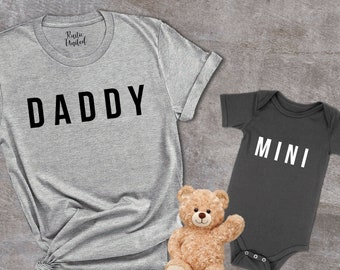 Daddy and Mini Matching Shirts, Dad and Kid Gifts, Gift For New Dad, Matching Dad and Baby T-Shirts, Fathers Day Gift, Daddy And Me Outfits,