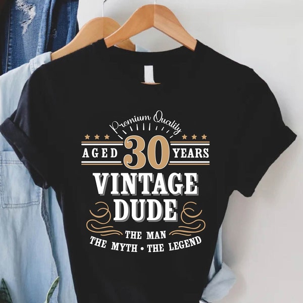 Man Birthday Tshirt,30th Birthday Party Gift, Vintage Birthday, Turning 30 Shirt for Him, 30th Birthday Gift, The Man The Myth The Legend