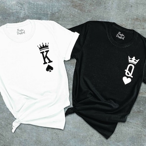 King and Queen Shirts,Matching Couple Shirts,Anniversary Gift,Honeymoon Tee,Couple Gifts,Valentines Day Shirt,King Queen TShirt,Newlywed Tee