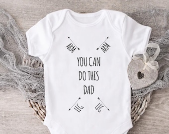 Funny Baby Shower Gift,You Can Do This Dad Baby Bodysuit,Funny Gift For New Dad,Baby Announcement,First Time Dad Gift,Newborn Baby Bodysuit