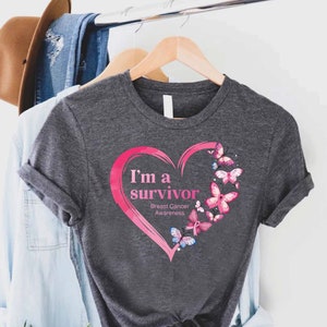 Breast Cancer Awareness Shirt,Breast Cancer Survivor Tee,Butterfly Pink Ribbon Shirt,Cancer Warrior Gift,Cancer Support Shirt,Fighter Shirt
