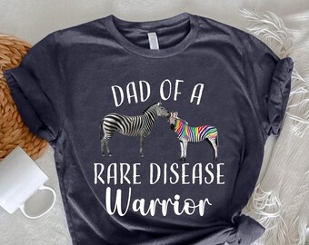 Rare Disease Warrior Dad Shirt,Dad Of A Rare Disease Warrior Shirt,Rare Disease Survivor Tee,Rare Disease Ribbon,EDS Warrior Fighter Gift