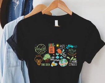 Renewable Energy Shirt,Environmental Shirt,Eco Energy Unisex Tee,World Earth Day Shirt,Global Warming Shirt,Save the Planet,Recycle Shirt