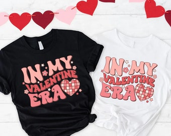 Vintage Valentines Shirt,Valentines Day Shirt for Women,Cute Girlfriend Gift,In My Valentine Era,Retro Valentines Crewneck,Happy Valentines