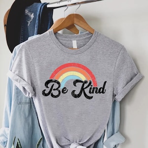 Be Kind Rainbow Shirt,Kindness Shirt,Womens Be Kind Tee,Unity Day Shirt,Anti-Bullying Shirt,Inspirational TShirt,Positive Quotes,Teacher Tee