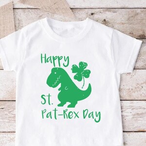 Happy St. Pat-Rex Day Shirt,Kids St. Patrick&#39;s Day Shirt,Dinosaur St Patricks Day Shirt,Boys St. Patrick&#39;s Day Shirt,Funny St Patrex Day Tee