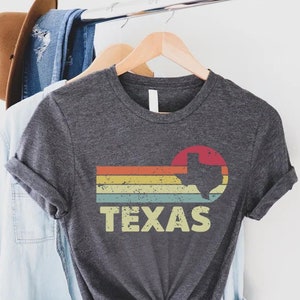 Retro Vintage Texas Shirt,Texas Map Shirt,Gift for Texan,Texas Graphic Shirt,Texas Home State Tee,Western Country Shirt,Texas Cities Shirt