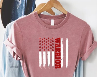 Multiple Myeloma Warrior Shirt,Multiple Myeloma Awareness Gift,Burgundy Ribbon,Myeloma Warrior Tee,Shirt For Cancer Survivor,Myeloma Ribbon