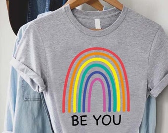 Raising LGBT Flag Gay Rights T-Shirt Donna Bianco S