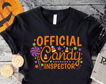 Funny Halloween Tee, Official Candy Inspector Shirt,Trick Or Treat,Gift For Halloween