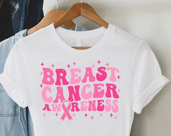 Retro Breast Cancer Awareness Shirt,Breast Cancer Support,Pink Ribbon Shirt,Breast Cancer Warrior Gift,Cancer Survivor Shirt,Fight Cancer
