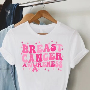 Retro Breast Cancer Awareness Shirt,Breast Cancer Support,Pink Ribbon Shirt,Breast Cancer Warrior Gift,Cancer Survivor Shirt,Fight Cancer