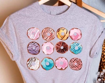 Donut Lover Shirt,Girls Donut Tee,Donut Day T-Shirt,Gift For Donut Lover,Foodie Shirt,Cute Donut Shirt Women,Love Donuts,Donut Party Shirt,