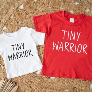 Tiny Warrior Shirt,Childhood Cancer Awareness T-shirt,Pediatric Cancer Fighter Tee, Chemo Warrior Support Shirt, Kids Cancer Survivor Gift