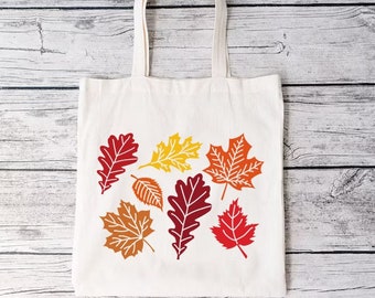 Fall Leaves Tote Bag,Fall Gifts For Women,Autumn Leaves Shopping Bag,Fall Vibes,Autumn Season Everyday Bag,Halloween Tote,Fall Accessories