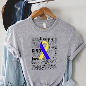 Down Syndrome Awareness Shirt, Down Syndrome Day Shirt, Down Syndrome Ribbon Shirt, Motivational Shirt, Down Syndrome Support Tee,WDSD Shirt