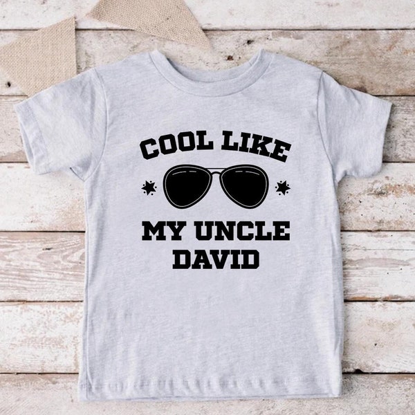 Custom Uncle Shirt For Toddler, Cool Like My Uncle Custom Baby Bodysuit, Gift From Uncle, Funny Gift for Niece Nephew, Uncle Baby Clothes