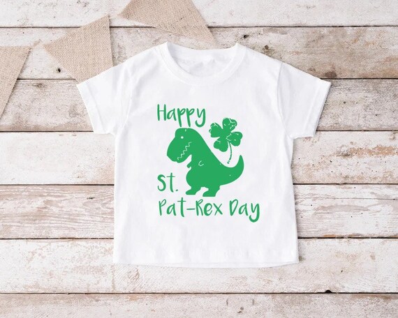 Happy St Pat-Rex Day Shirt For Boys Dinosaur St Patricks Day T-Shirt Happy St Pat-Rex Day Shirt For Boys Dinosaur St Patricks Day T-Shirt