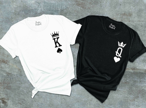 Tee shirt king queen sale