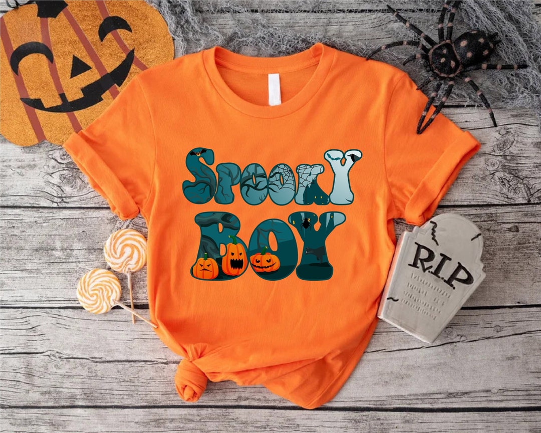 Spooky Boy Shirt,boys Halloween Shirt,toddler Boy Halloween Tshirt,boys
