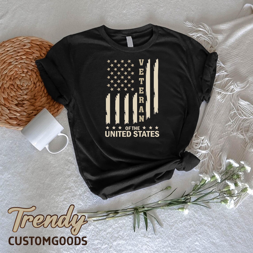 American Veterans AMVETS T-Shirt. Veterans Day Patriotic Tee