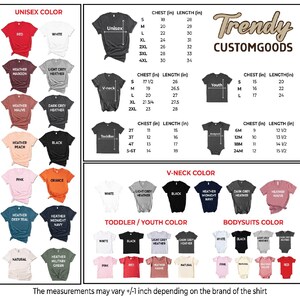 a poster showing the different colors of t - shirts