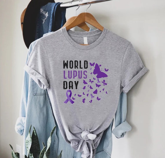 Lupus Awareness Shirt Butterfly Ribbon World Lupus Day Gift Lupus Awareness Shirt Butterfly Ribbon World Lupus Day Gift