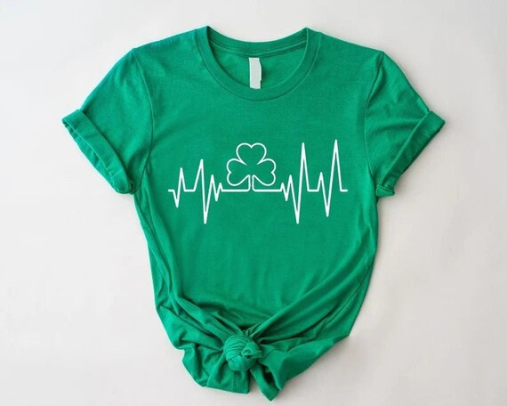 Lucky Heartbeat Shamrock Funny Nurse Saint Patricks Day T-Shirt Lucky Heartbeat Shamrock Funny Nurse Saint Patricks Day T-Shirt