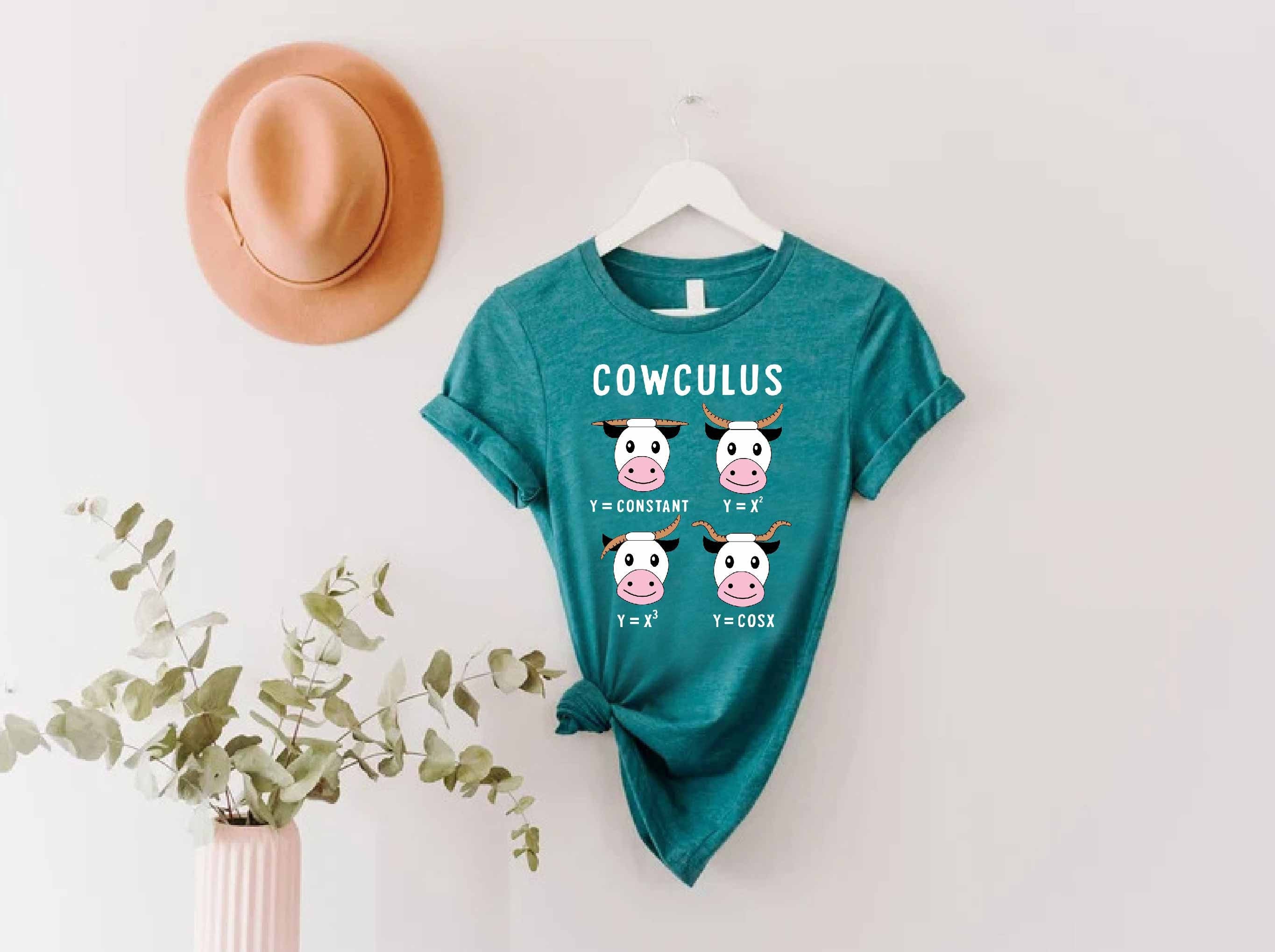 Cowculus Funny Math Shirt, Math Teacher Gift, Math Men's Women's Shirt, Geometry Teacher Gift, Nerdy Shirt, Funny Science Shirt, Math Lover