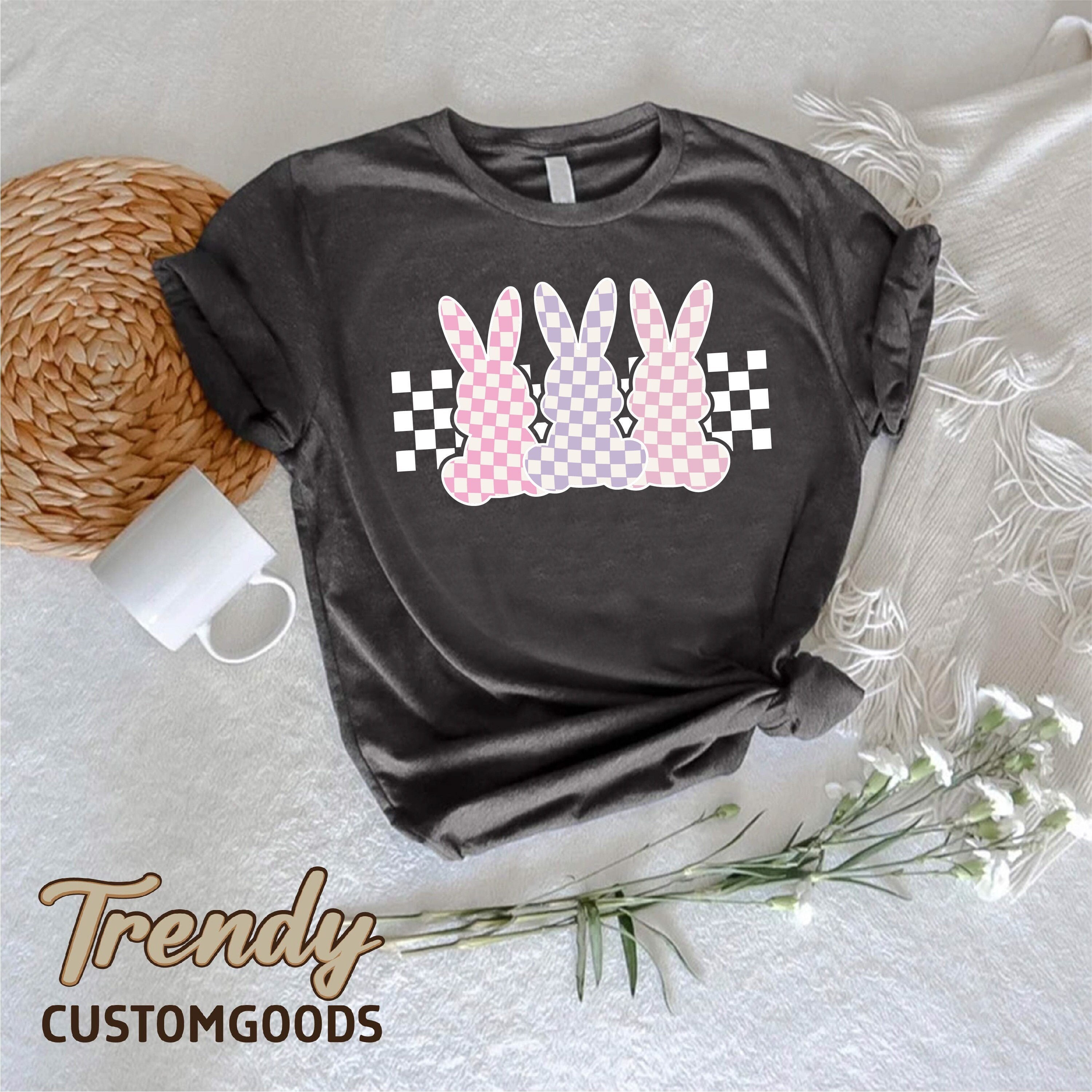 Checkered Easter Bunnies Shirt cute Bunny Easter Tshirt gift For Easter checkered-easter-bunnies-shirt-cute-bunny-easter-tshirt-gift-for-easter