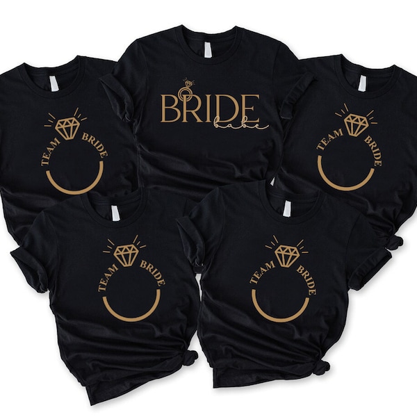 Bachelorette Party Shirts,Bride Tee,Team Bride Tshirt,Gifts For Bridal Party,Bridesmaid Shirt,Wedding Group Shirts,Bachelorette Squad Shirts