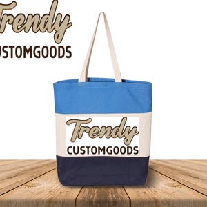 Custom Tote Bags,Personalized Tri Color Tote Bags,Print Your Logo,Custom Photo Text Totes,Bulk Tote Bag,Personalized Gift Bag,Shopping Bags