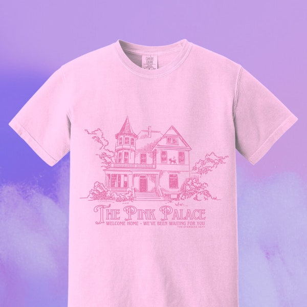 The Pink Palace Apartments, Vintage Victorian Style Coraline Shirt, Halloween Fall Horror Unisex Soft 100% Cotton T-Shirt