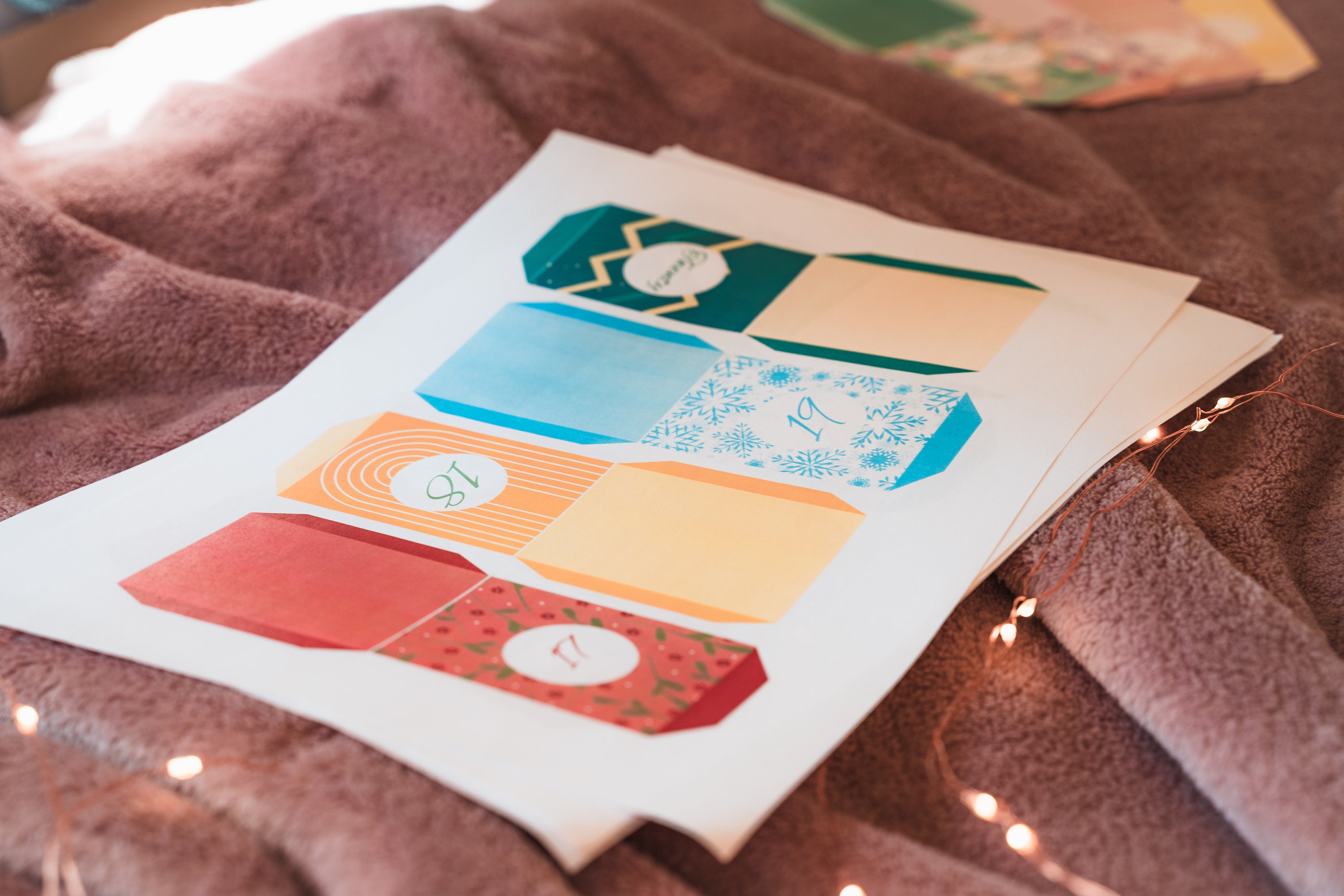 Printable Advent Calendar With Love Messages for Your Partner, Personalisable as a Canva ...