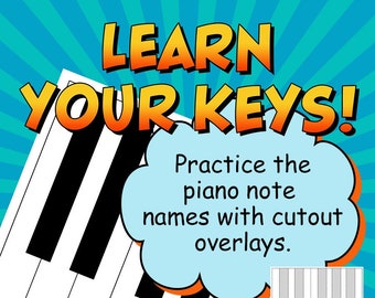 Lean Your Keys! Names of the Piano Keys Print and Go Resource