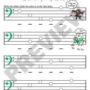 Notes on the Grand Staff Music Memory Worksheets 24 pages image 9
